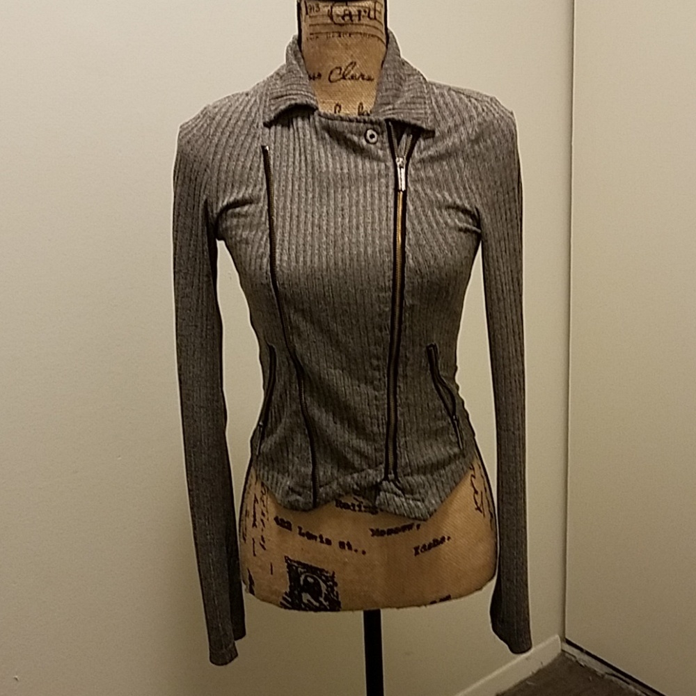 Grey - light weight sweater.